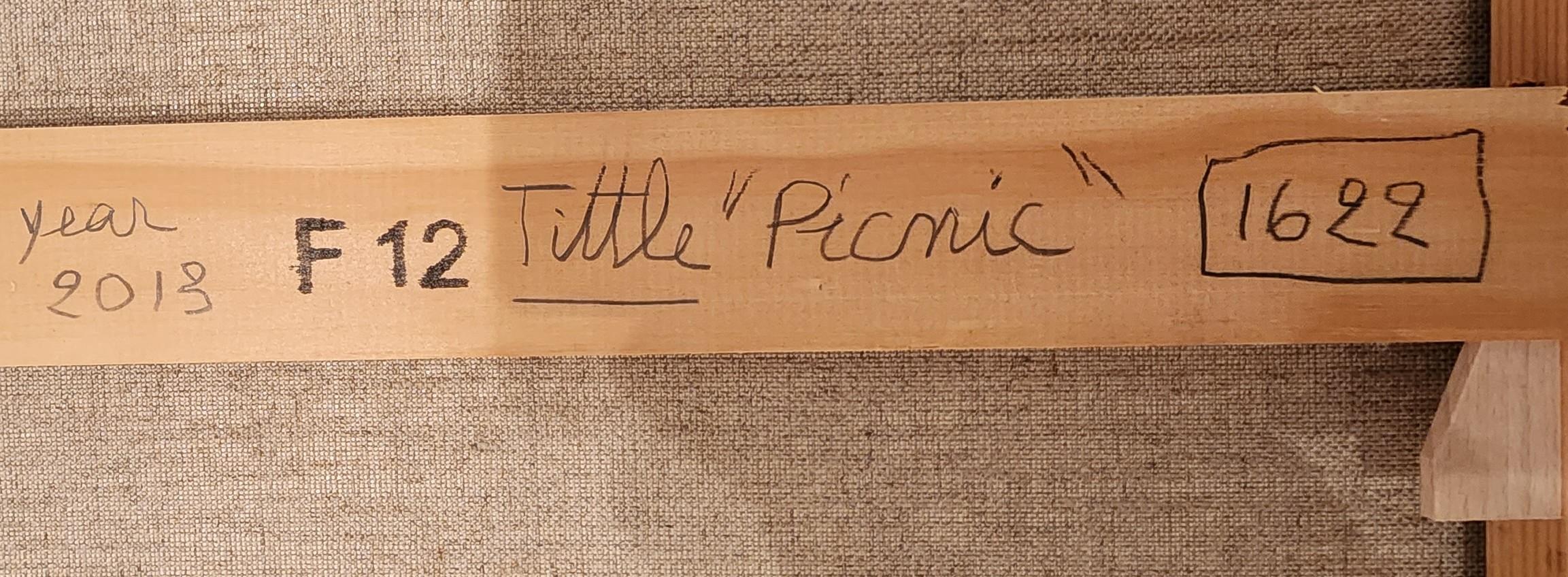 Picnic, 2013 Olio originale su tela di Francoise Gilot 1