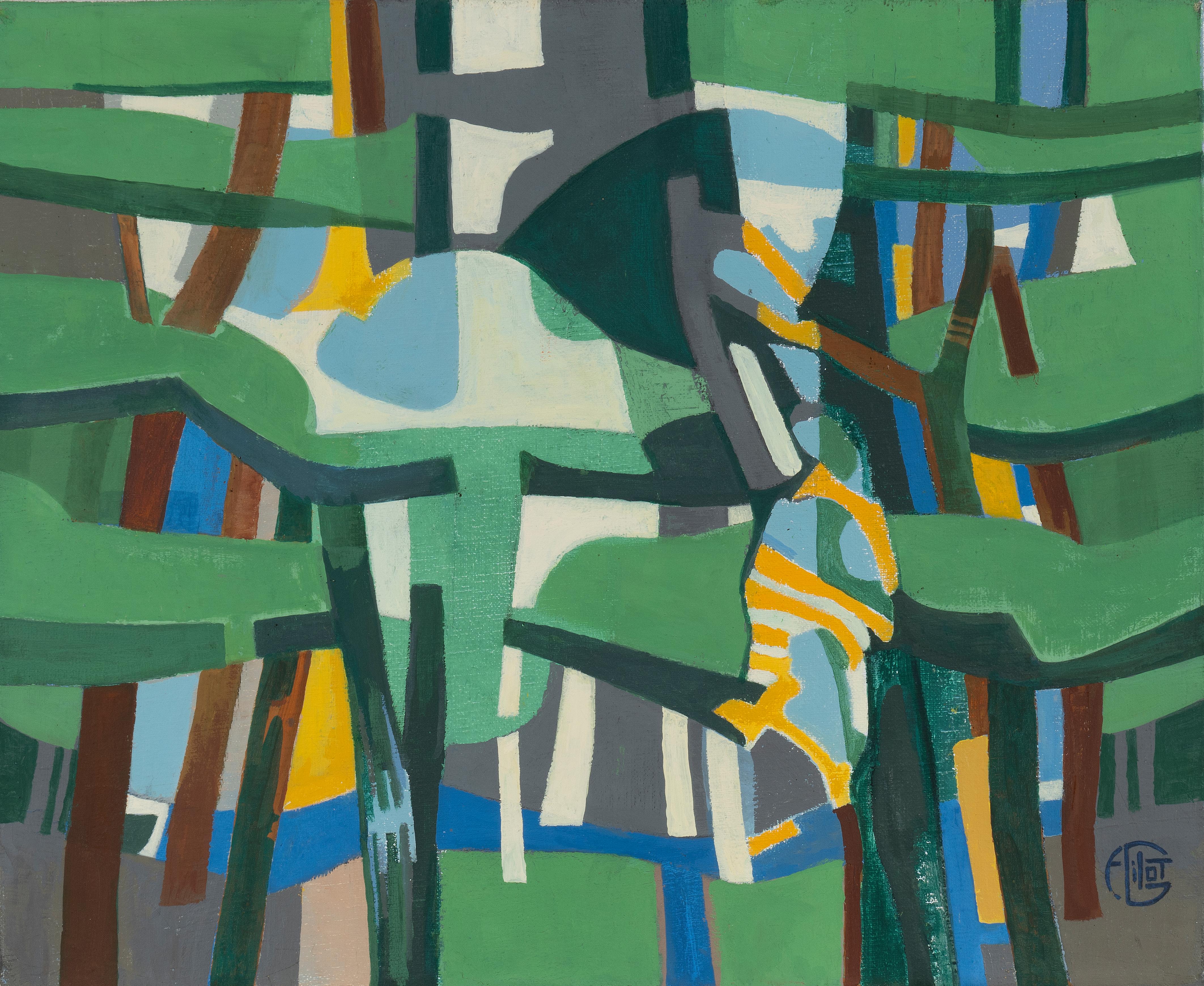 Françoise Gilot Abstract Painting - Vers la Clairière