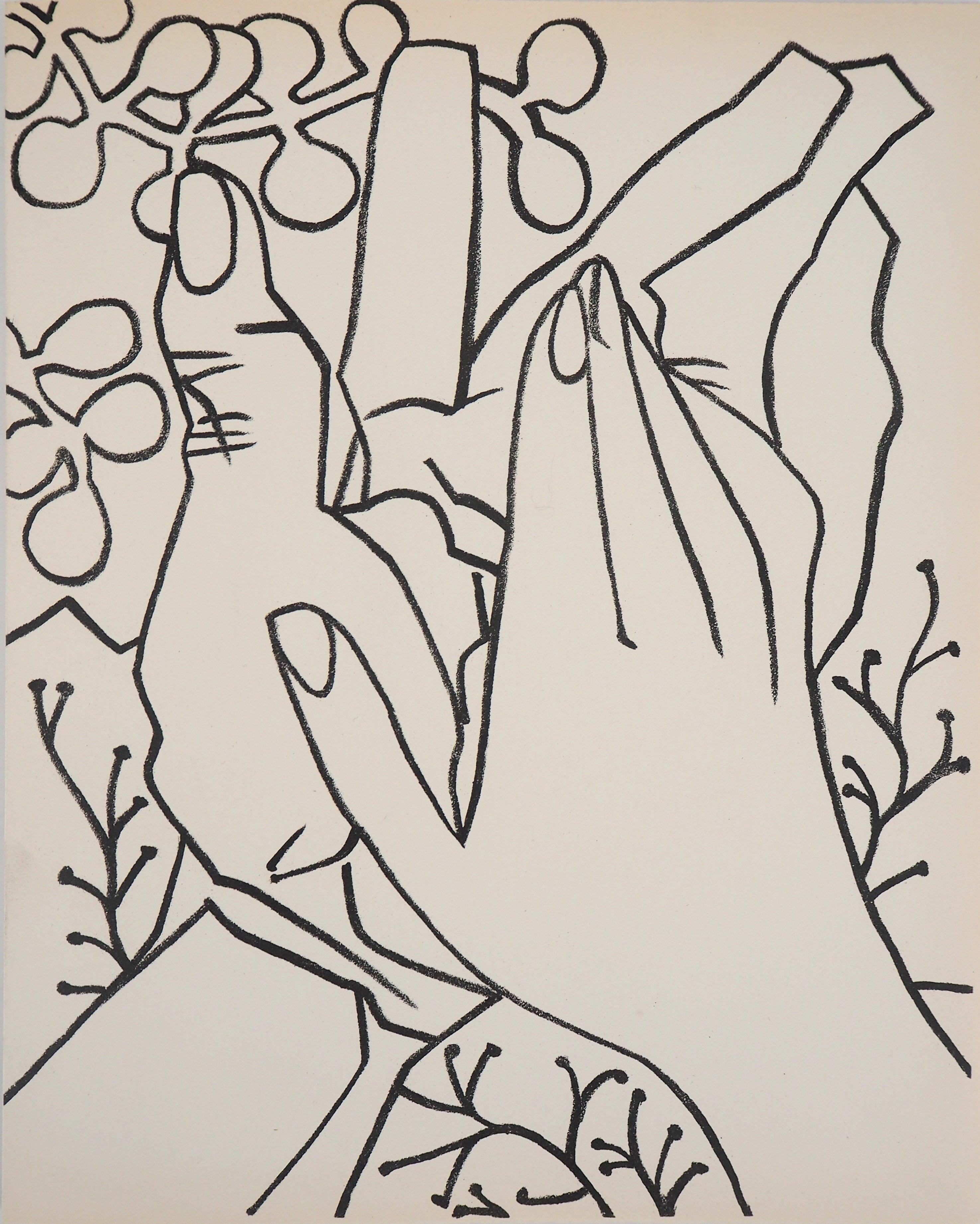 Caress, 1951 - Original lithograph (Mel Yoakum, #8)