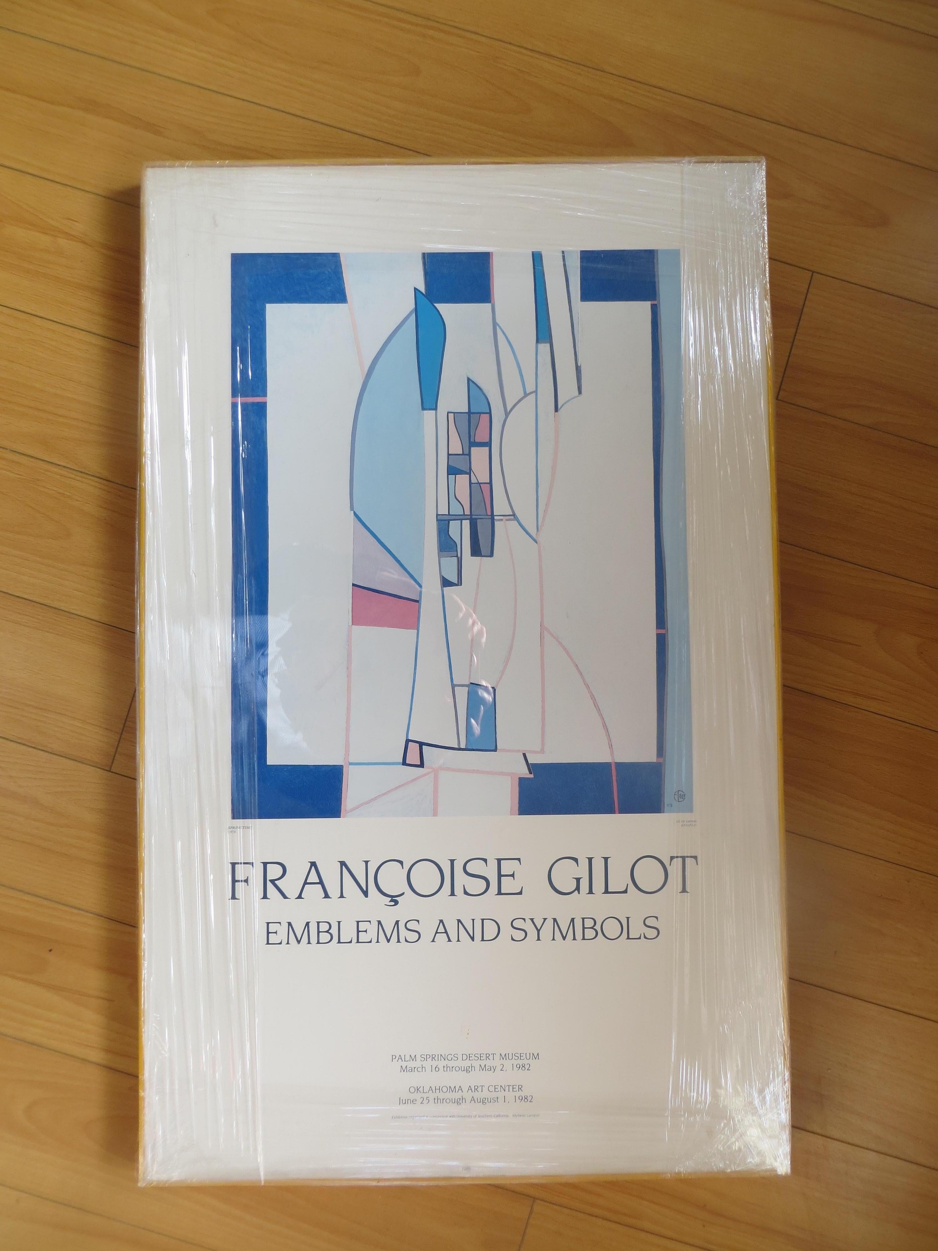 Francoise Gilot 1982 Exhibition Poster - Print by Françoise Gilot