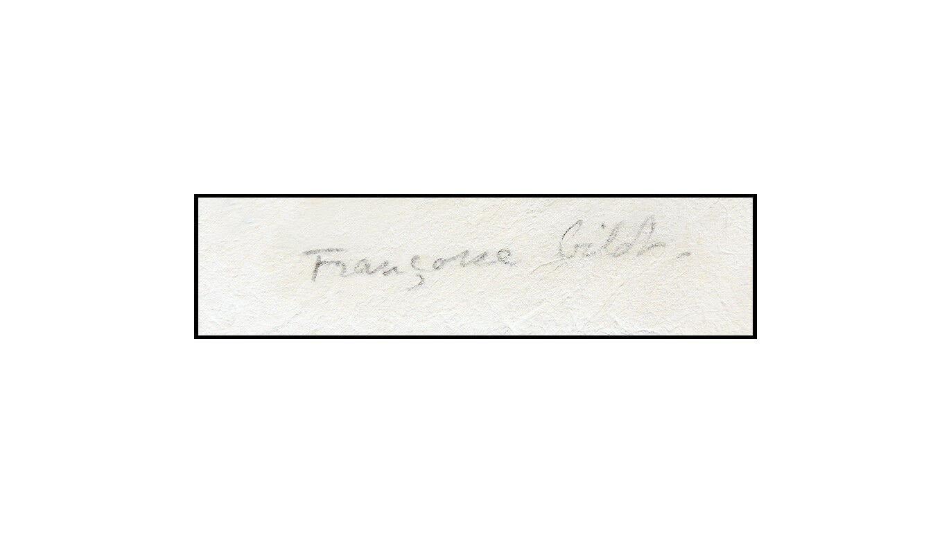 Francoise Gilot Color Lithograph Sur La Pierre Poems Scorpion Hand Signed Art - Abstract Print by Françoise Gilot