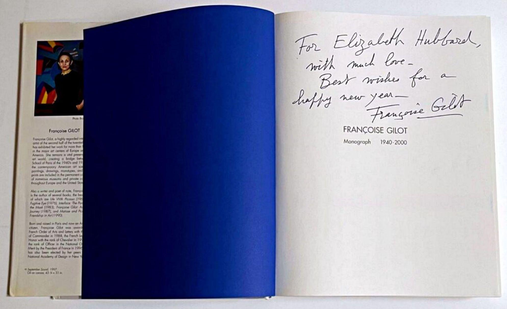 Francoise Gilot Monograph 1940-2000 (signé à la main et dédicacé à la célèbre actrice) - Moderne Print par Françoise Gilot