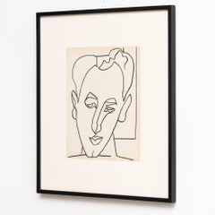 Françoise Gilot, Ritratti di donna, 1951, litografia a tiratura limitata con cornice