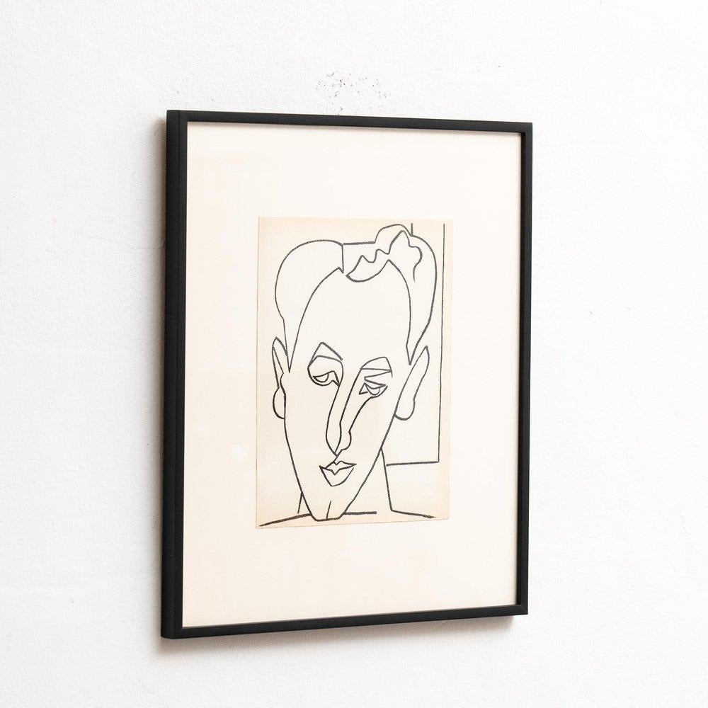 Françoise Gilot, Portraits of a Woman, 1951, Limited Editon Framed Lithography For Sale 3