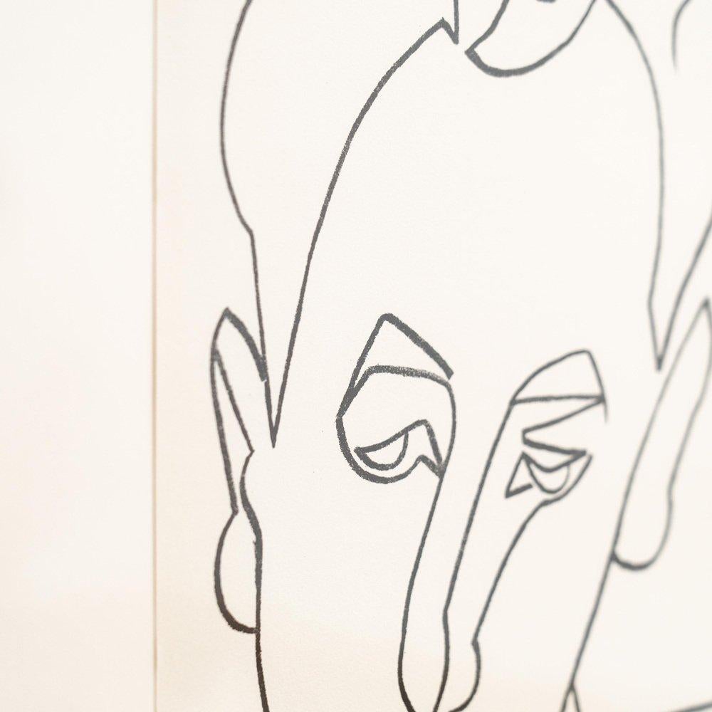 Françoise Gilot, Portraits of a Woman, 1951, Limited Editon Framed Lithography For Sale 4