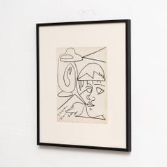 Françoise Gilot, Ritratti di donna, 1951, litografia a tiratura limitata con cornice