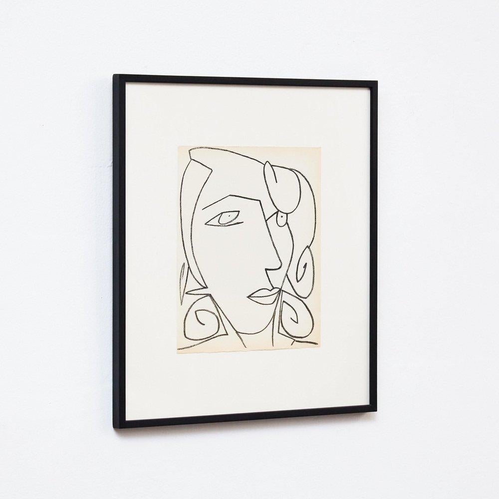 Françoise Gilot, Portraits of a Woman, 1951, Limited Editon Framed Lithography For Sale 1
