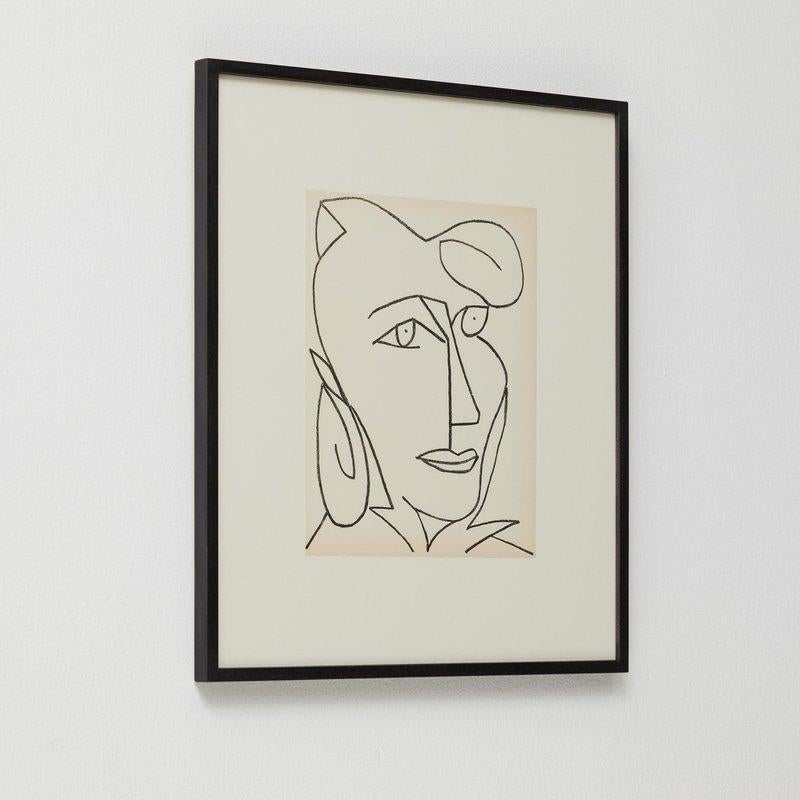 Françoise Gilot, Portraits of a Woman, 1951, Limited Editon Framed Lithography For Sale 2