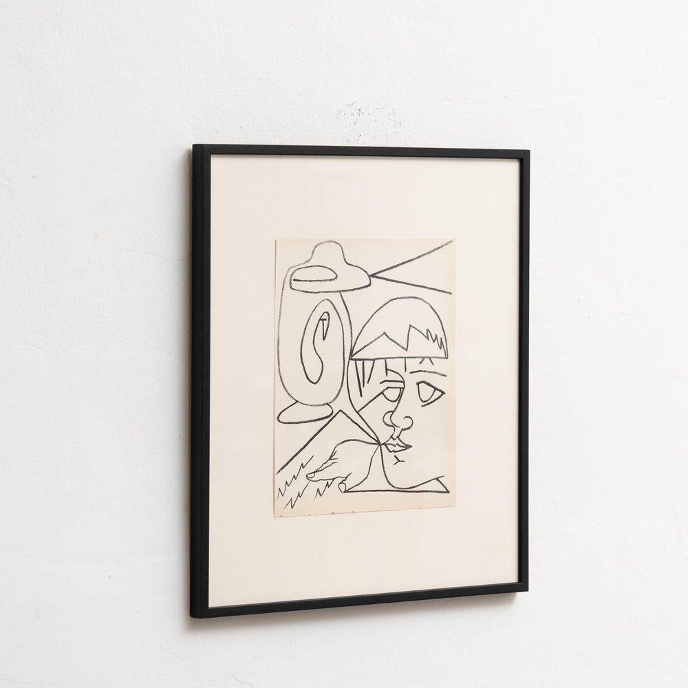 Françoise Gilot, Portraits of a Woman, 1951, Limited Editon Framed Lithography For Sale 2