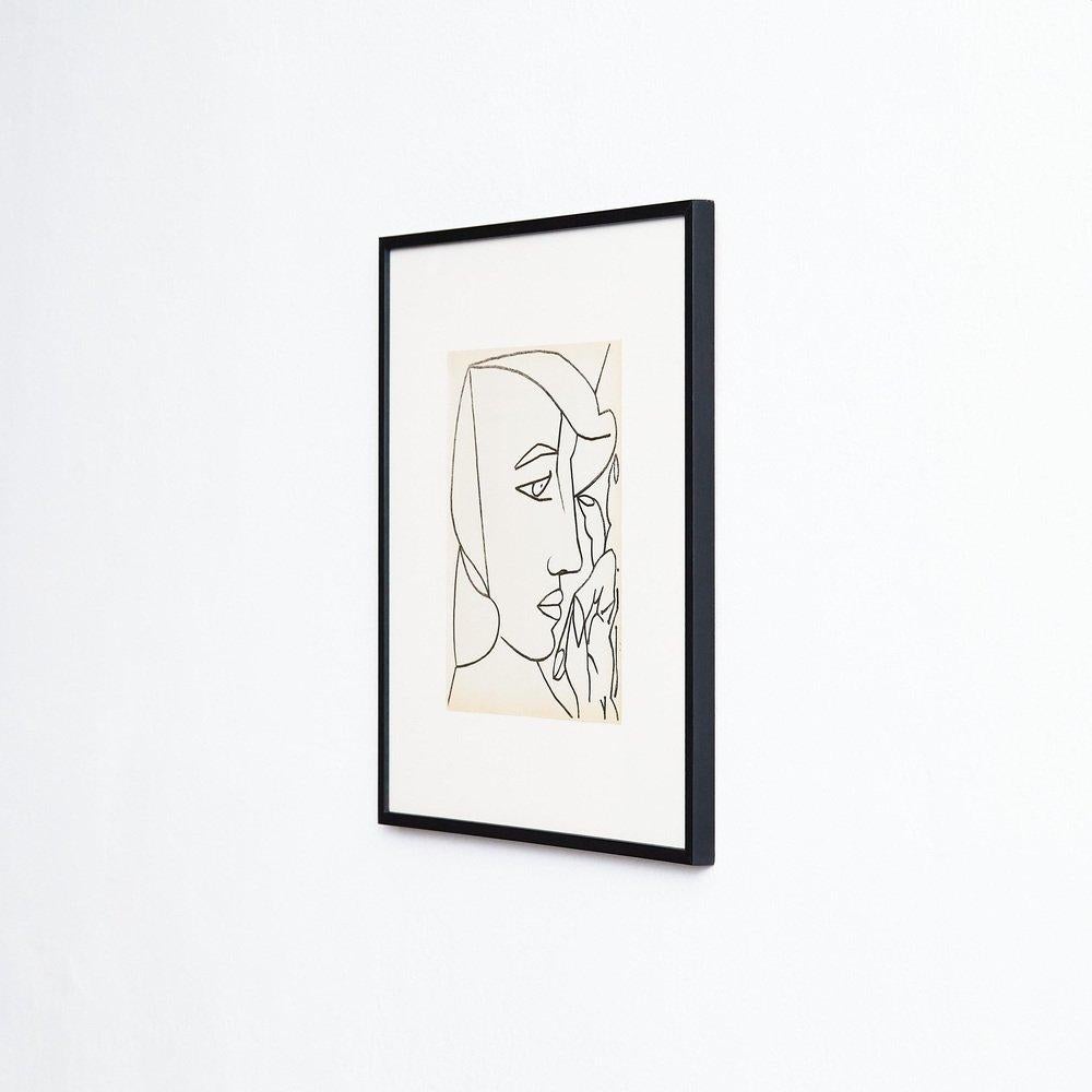 Françoise Gilot, Portraits of a Woman, 1951, Limited Editon Framed Lithography For Sale 2