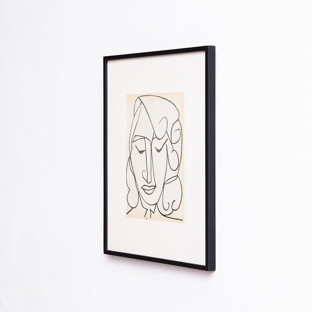Françoise Gilot, Portraits of a Woman, 1951, Limited Editon Framed Lithography im Angebot 2