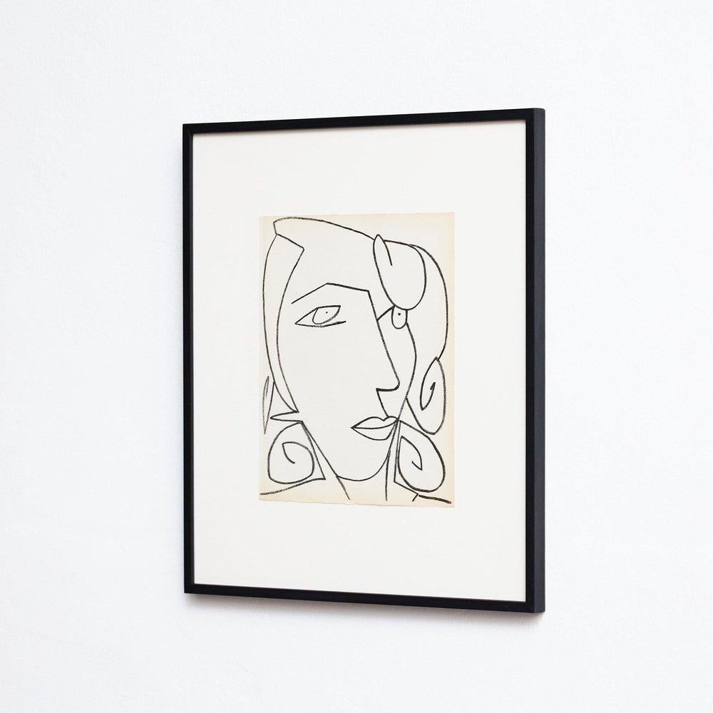 Françoise Gilot, Portraits of a Woman, 1951, Limited Editon Framed Lithography For Sale 2