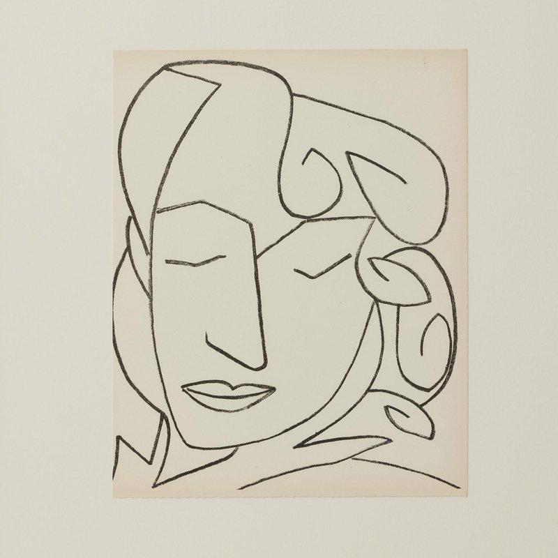 Françoise Gilot, Portraits of a Woman, 1951, Limited Editon Framed Lithography For Sale 3
