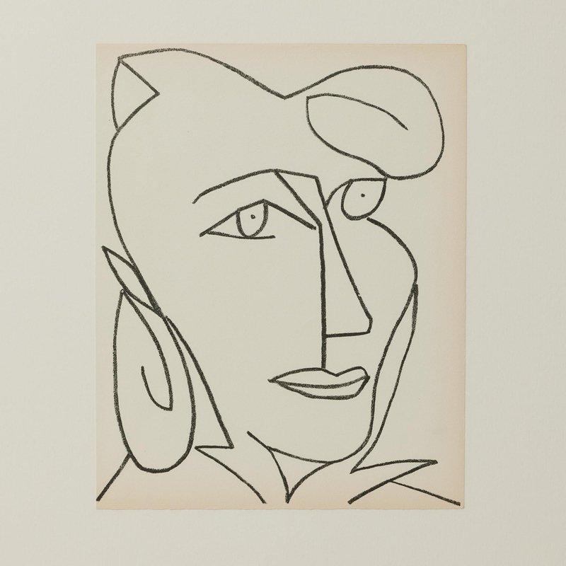 Françoise Gilot, Portraits of a Woman, 1951, Limited Editon Framed Lithography For Sale 3