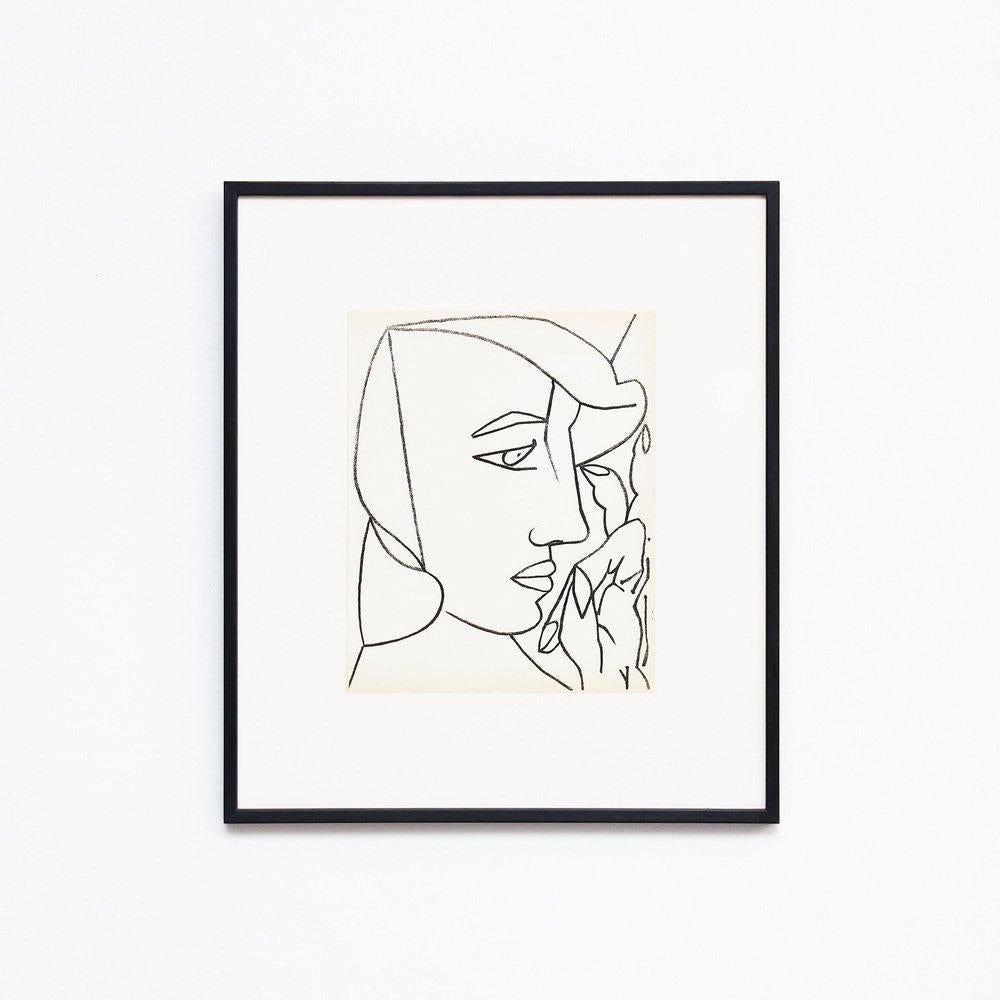 Françoise Gilot, Portraits of a Woman, 1951, Limited Editon Framed Lithography For Sale 3