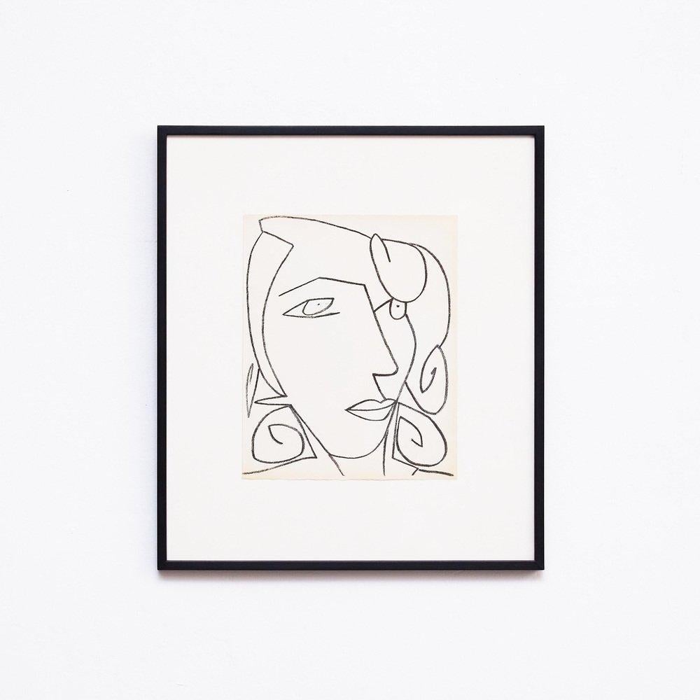 Françoise Gilot, Portraits of a Woman, 1951, Limited Editon Framed Lithography For Sale 3