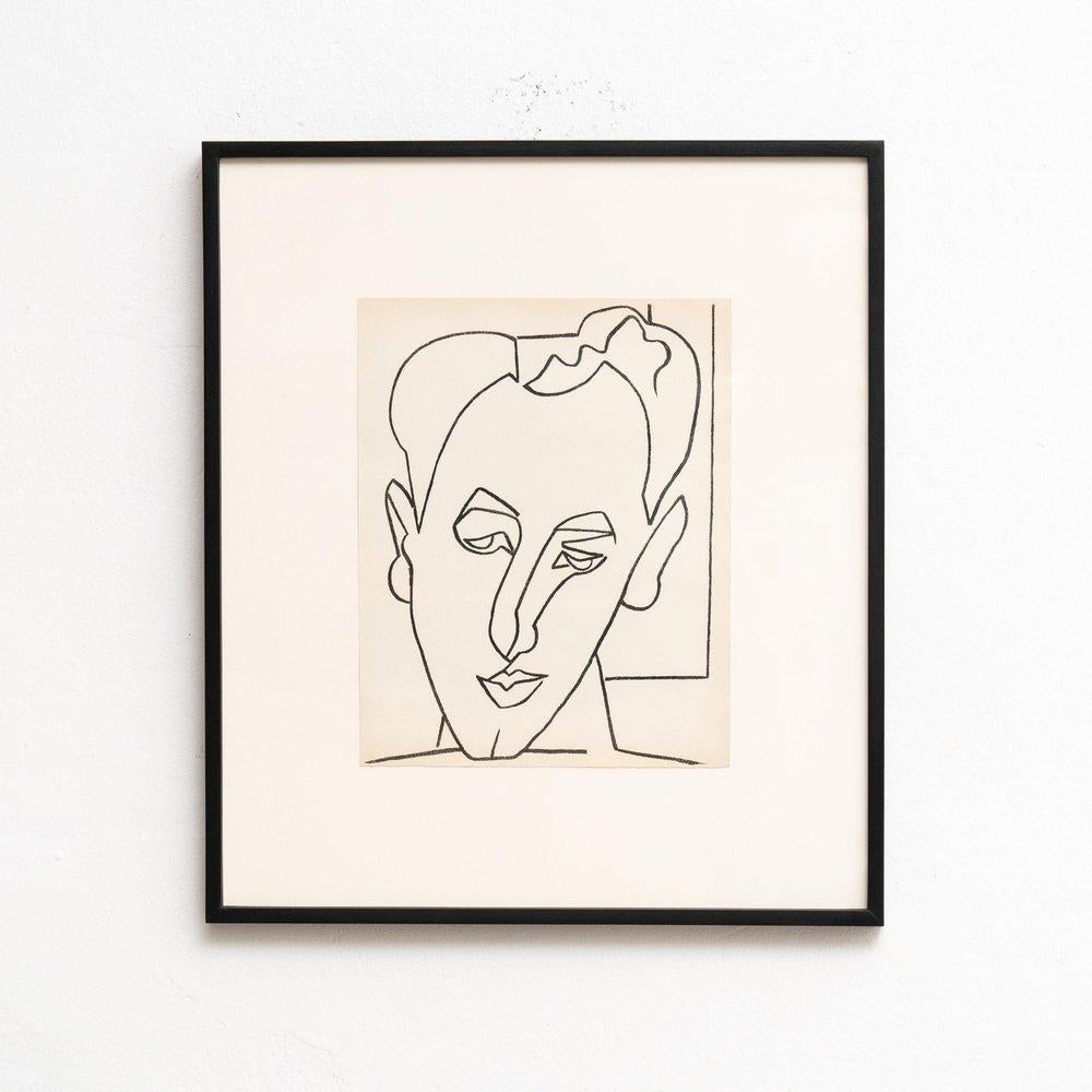 Françoise Gilot, Portraits de femme, 1951, lithographie encadrée à tirage limité