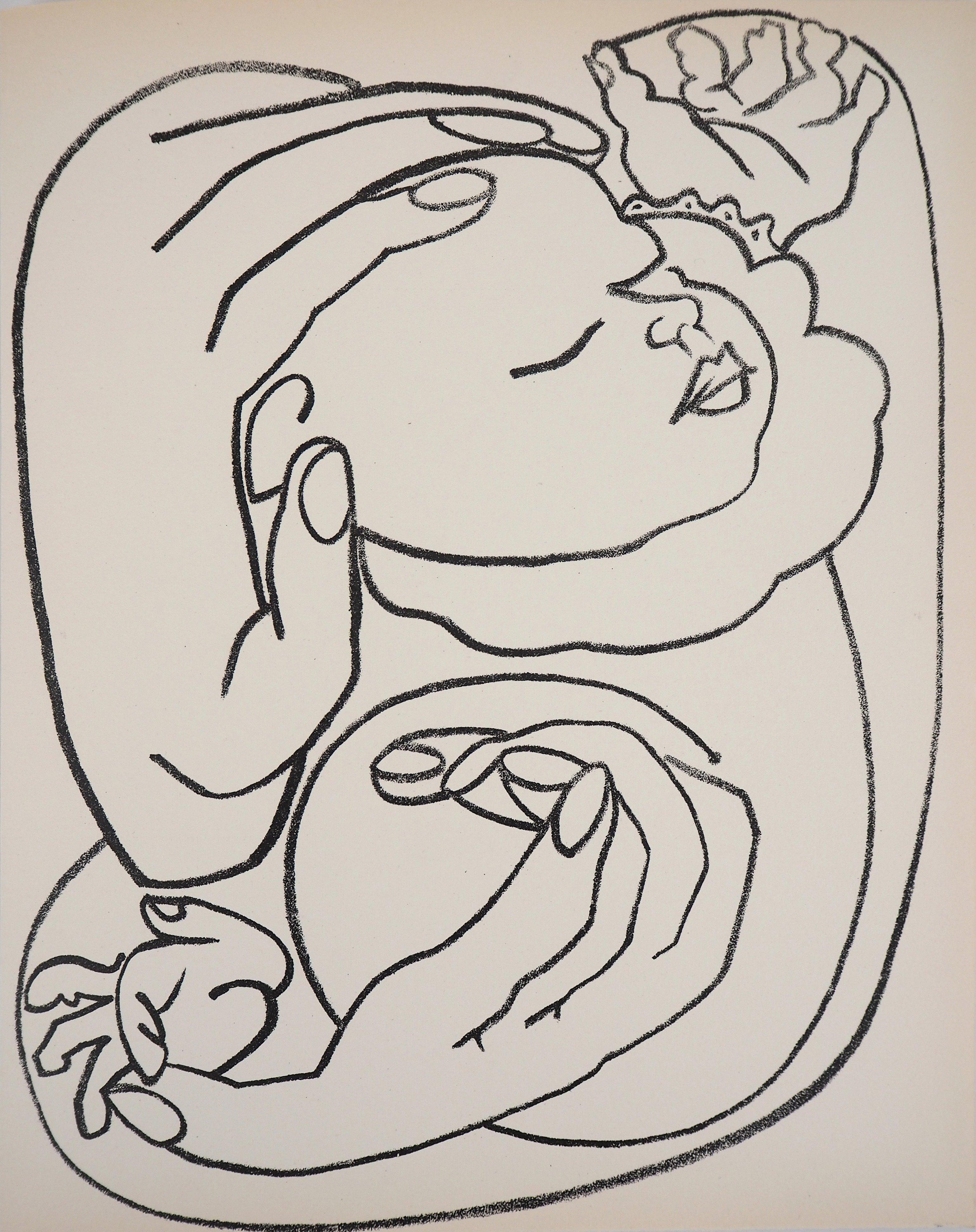 Maternità, 1951 - Litografia originale di Mourlot