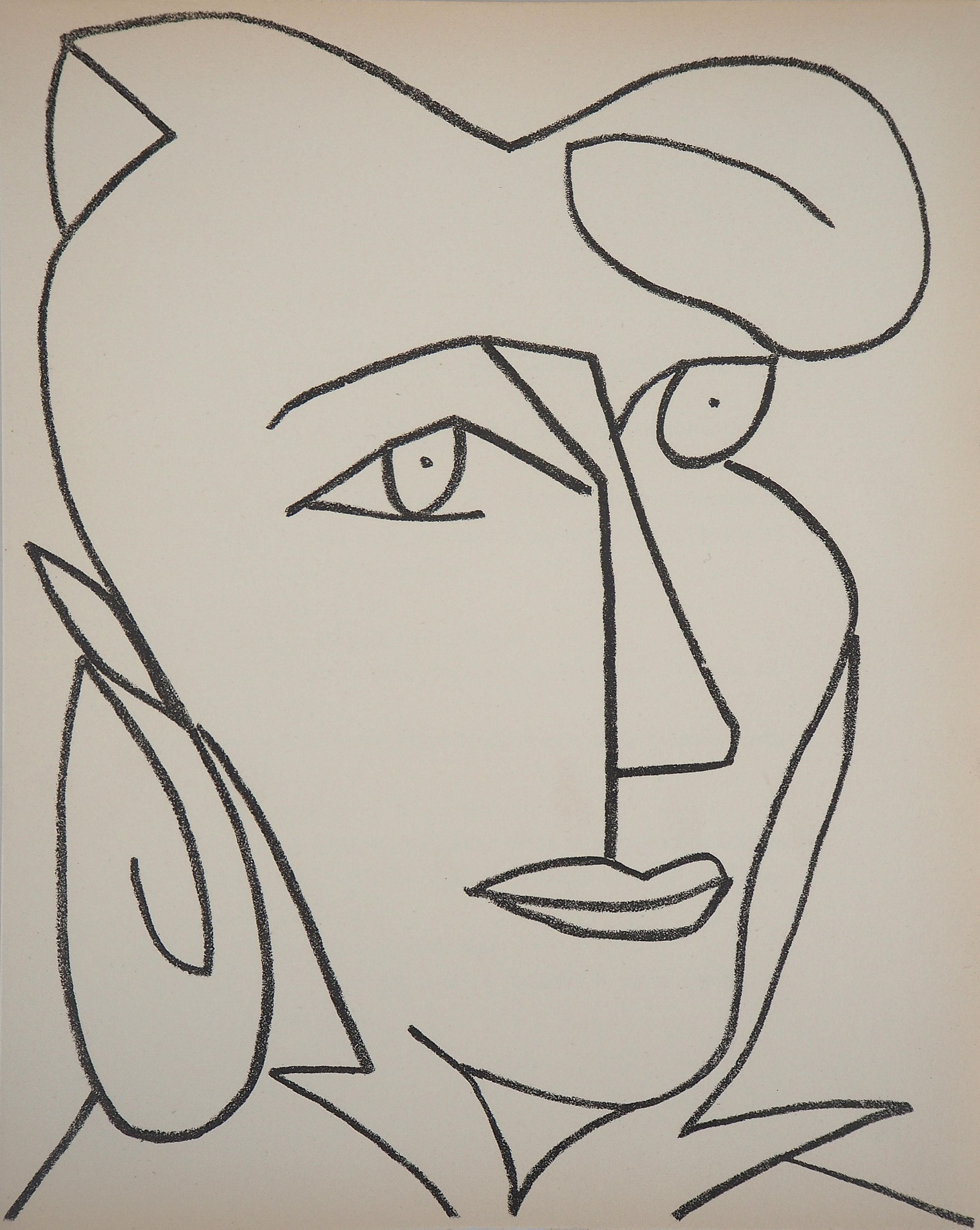 Portrait of a Woman, 1951 - Original lithograph