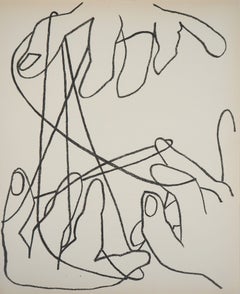 String Games, 1951 - Original lithograph (Mel Yoakum, #8)