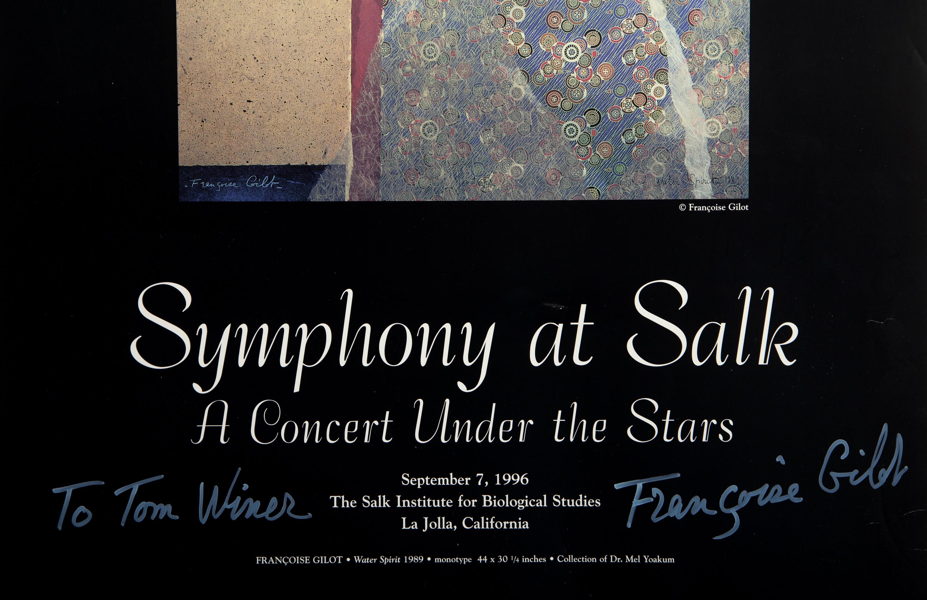 Symphony at Salk, Abstract Lithograph by Francoise Gilot For Sale 1