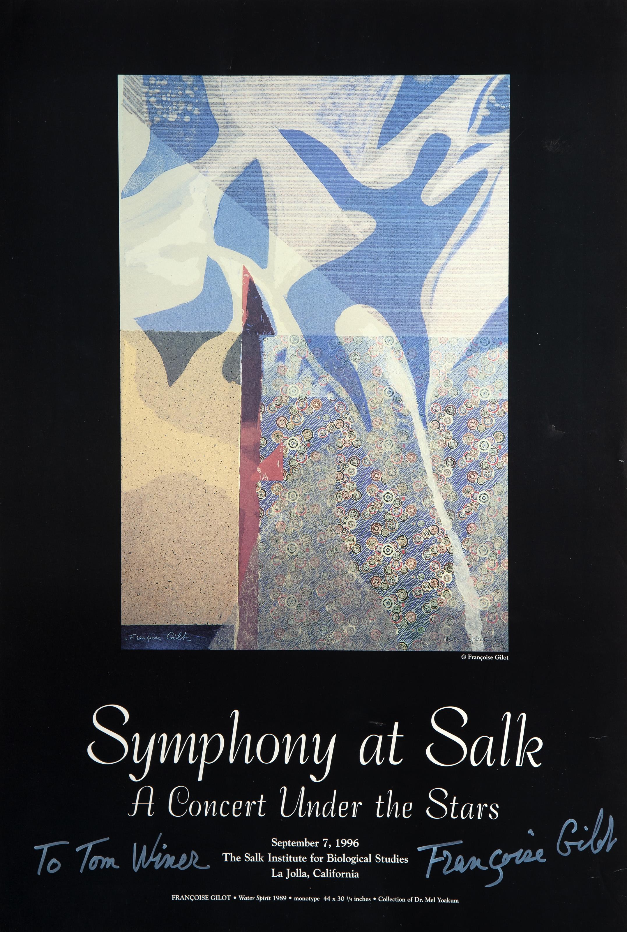Symphony at Salk, Abstract Lithograph Poster by Francoise Gilot - Print by Françoise Gilot