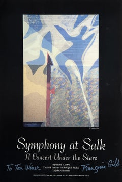 Symphony at Salk, Abstract Lithograph Poster by Francoise Gilot