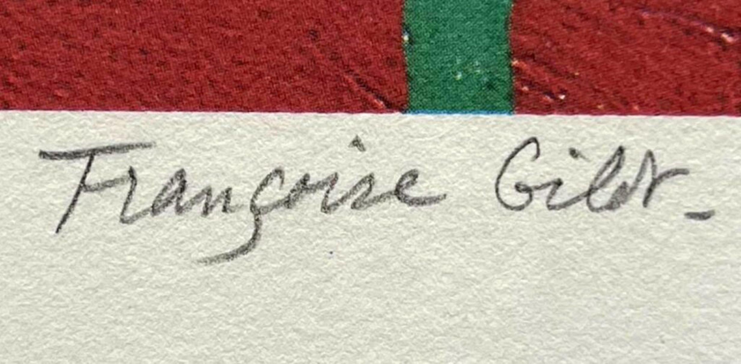 Finestra su un'altra dimensione, litografia firmata/n della famosa amante di Picasso - Print Moderno di Françoise Gilot