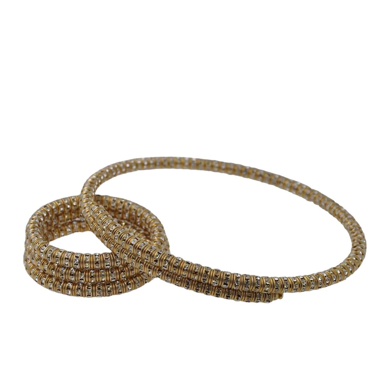 Francoise Montague Clear Crystal  Wraparound Bracelet For Sale 3
