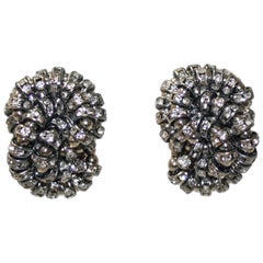 Francoise Montague Double Knot Crystal Clip