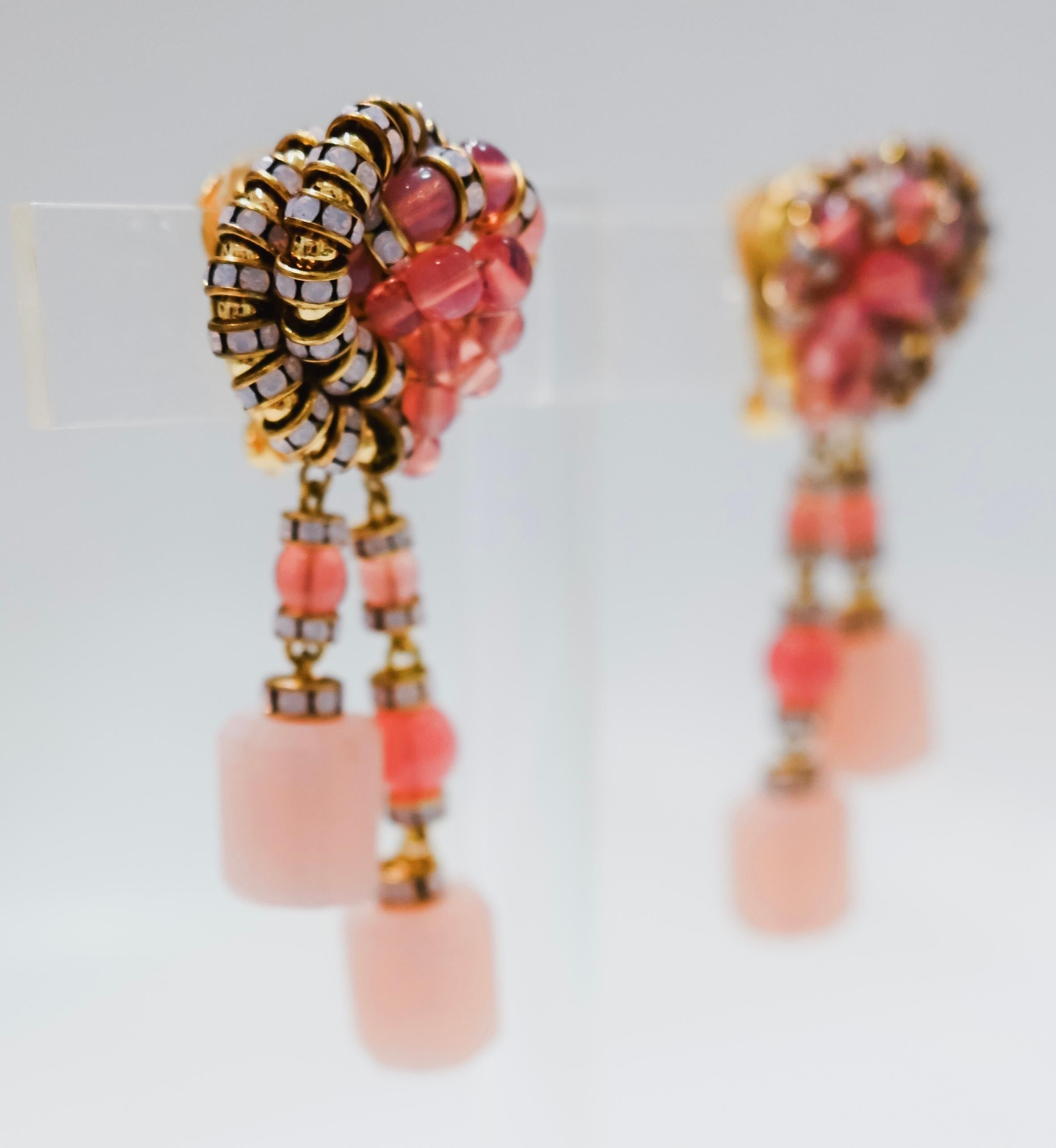 Neoclassical Françoise Montague Drop Knott Clip Earrings  For Sale