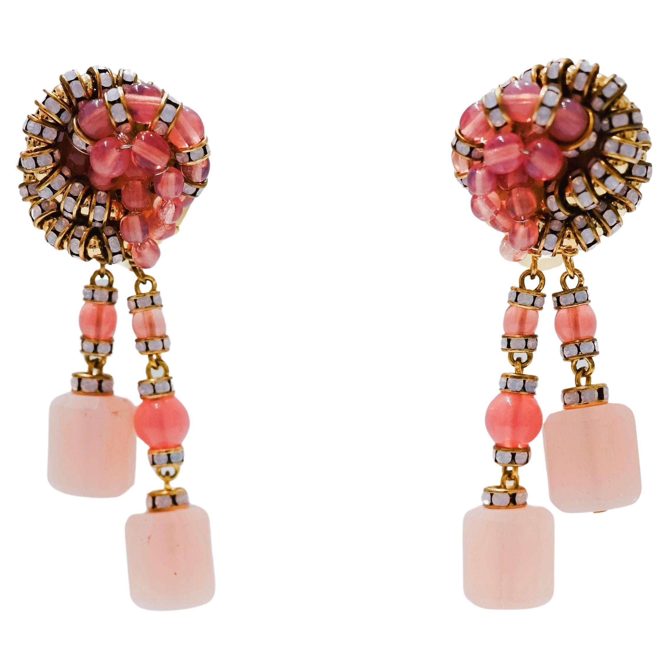 Françoise Montague Drop Knott Clip Earrings For Sale