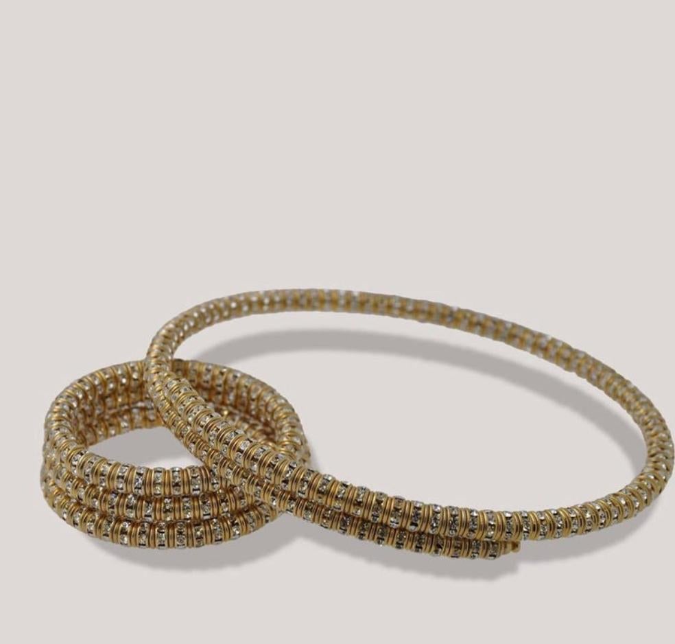 Pendientes Lolita Francoise Montague de oro y cristal en venta 5