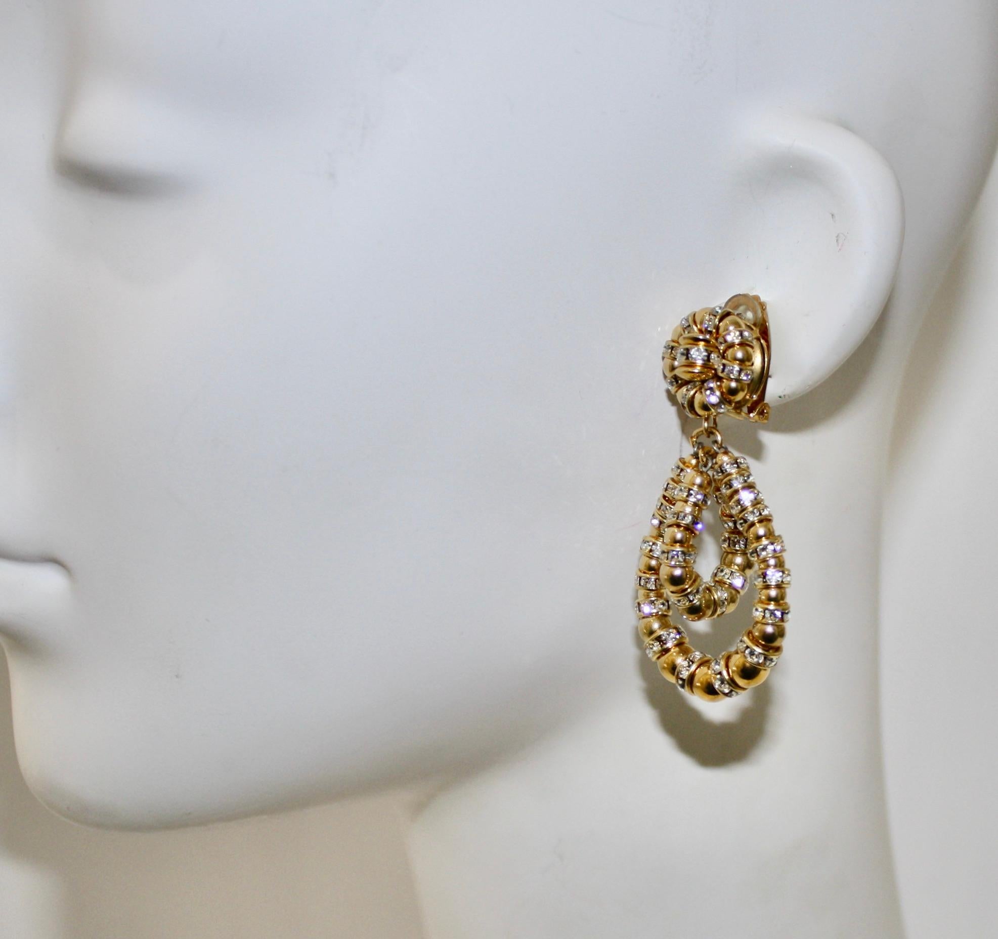 Pendientes Lolita Francoise Montague de oro y cristal Cabujón en venta
