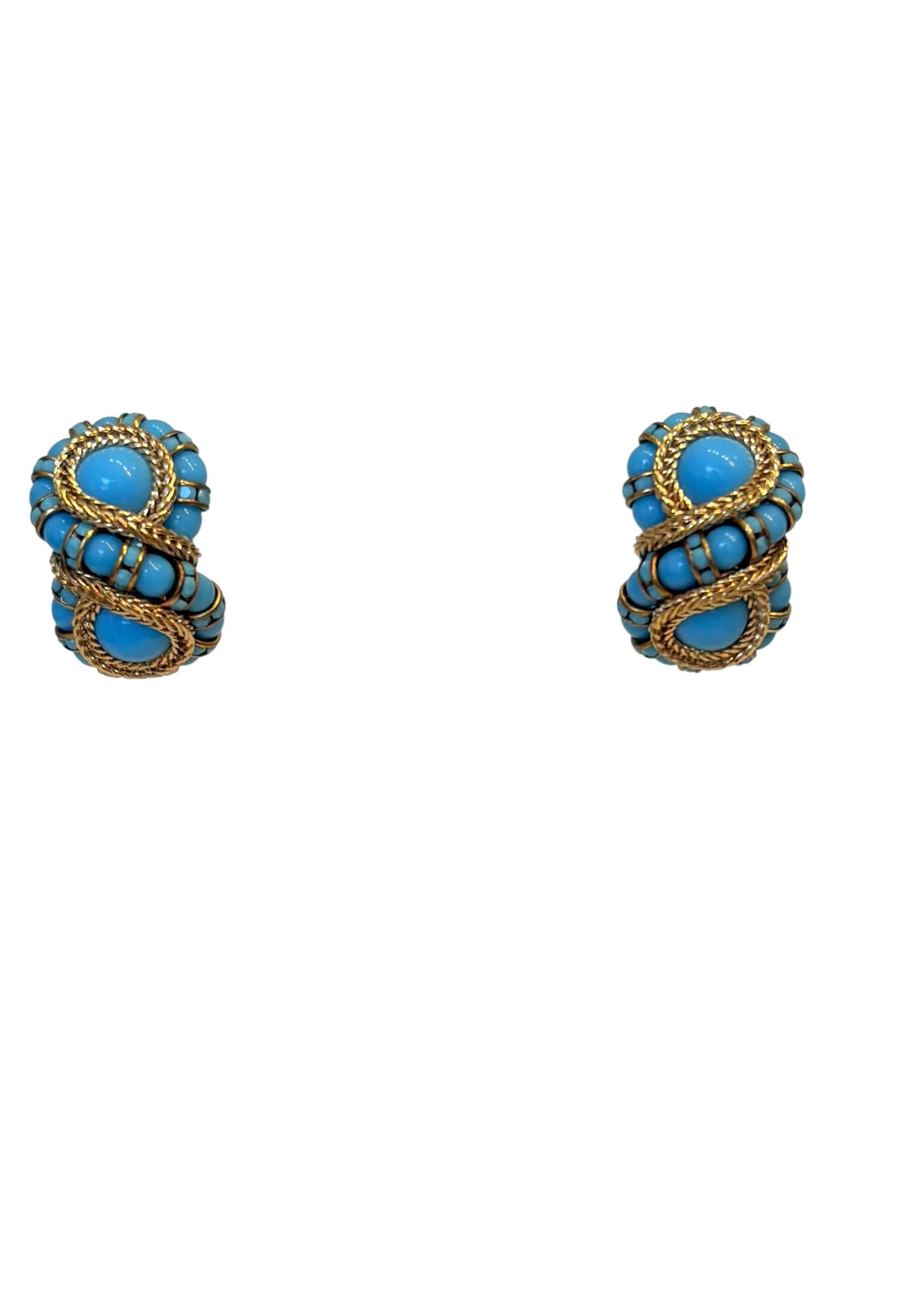 Francoise Montague Huit Earrings in Black, Pearl and Gold Clip Earrings For Sale 7
