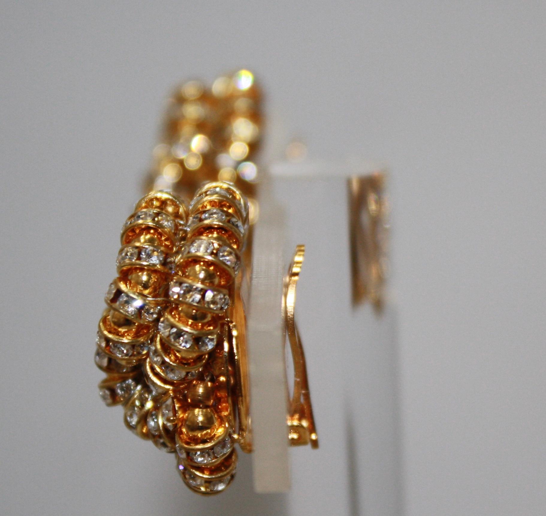 Women's Francoise Montague large Knott Clip Earrings For Sale