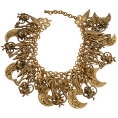 Francoise Montague Limited Series Gilded Brass Charm Necklace