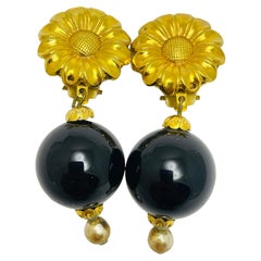 FRANCOISE MONTAGUE Hecho en Francia Pendientes de oro de diseño con clip