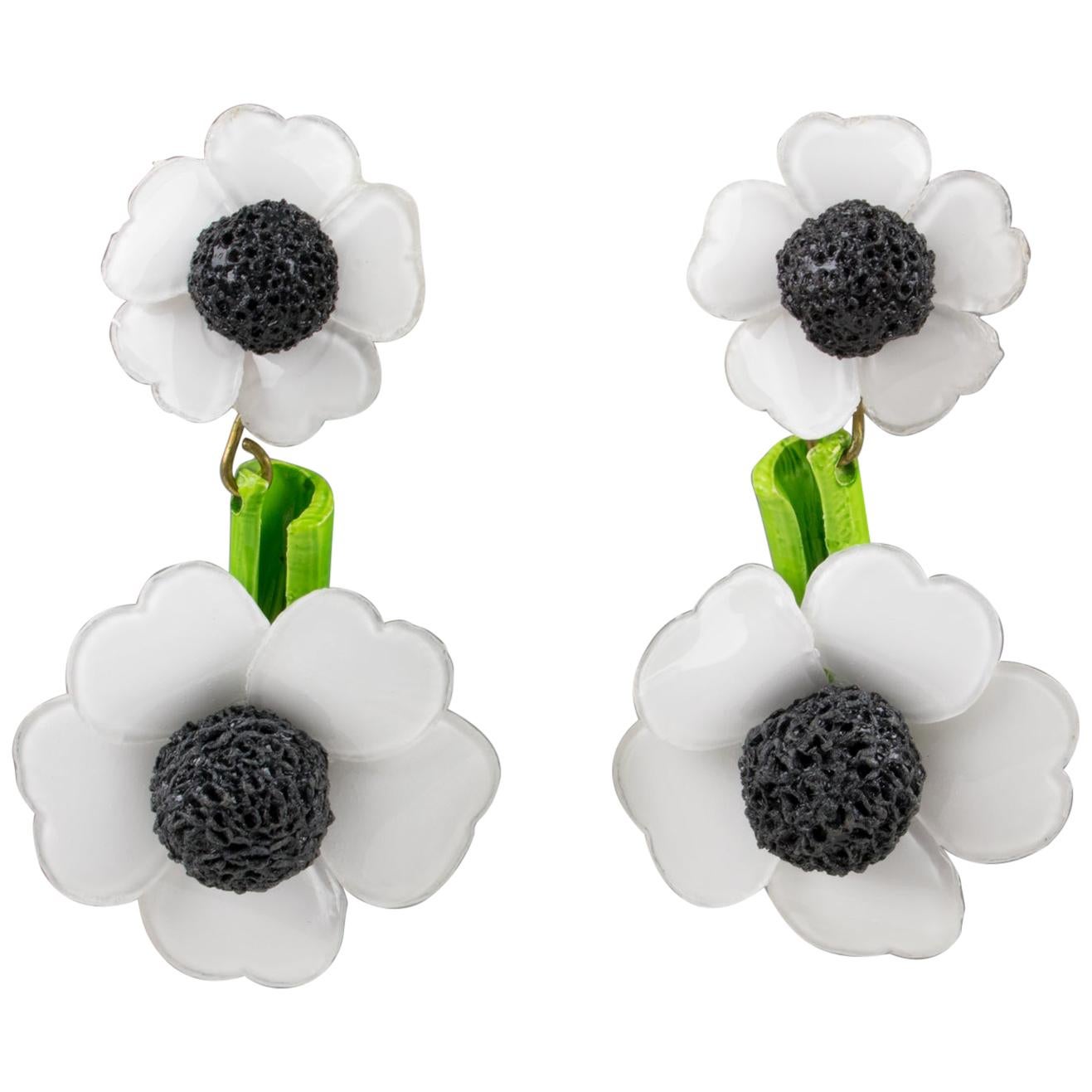 Francoise Montague MultiColor Cube Clip Earrings For Sale at 1stDibs