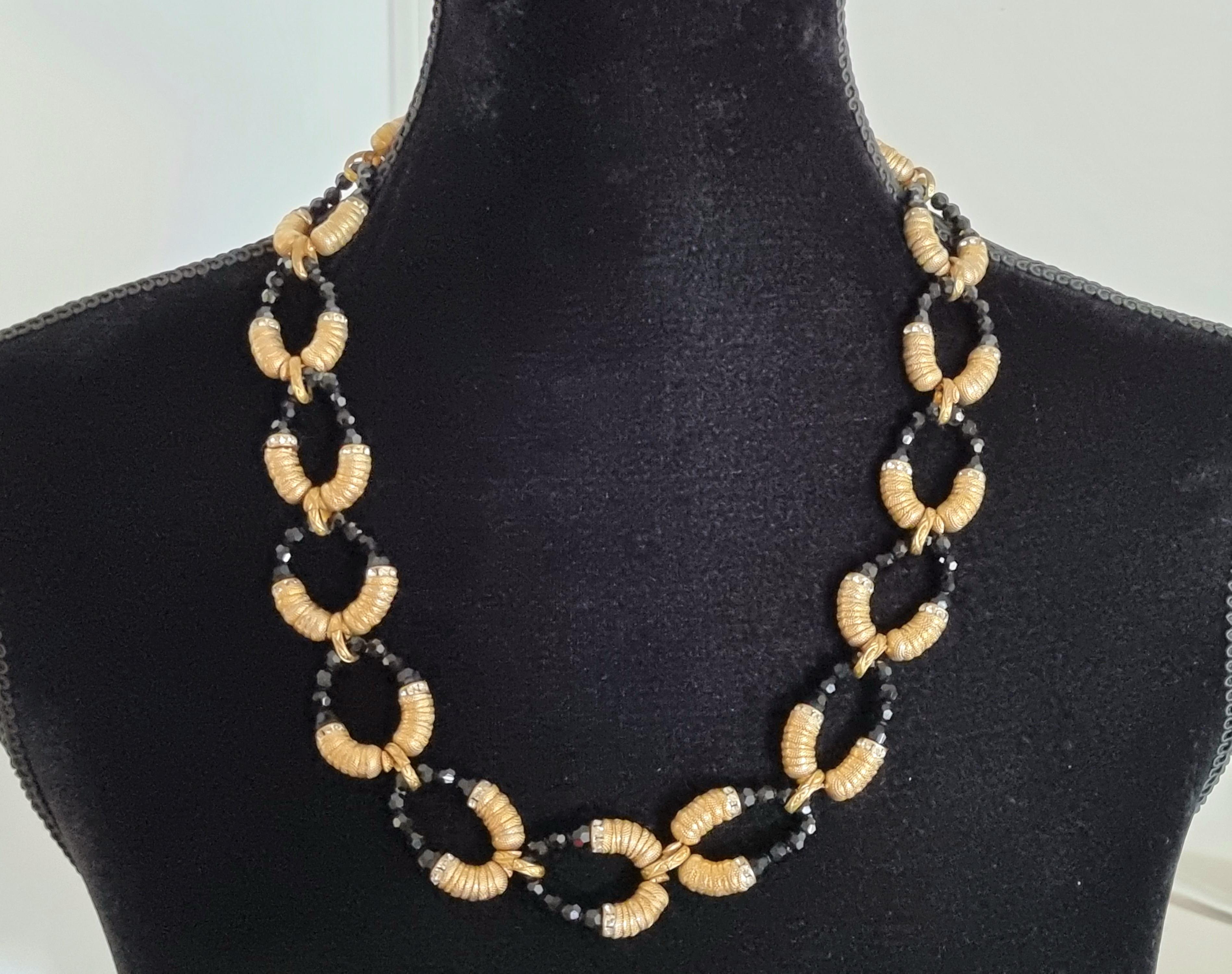 Françoise MONTAGUE Paris, Magnifique collier ancien, vintage des années 50 en vente 2