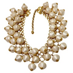 Francoise Montague Spun Cotton Pearl Choker