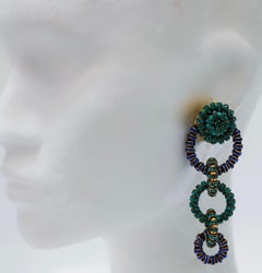 Francoise Montague Statement Drop Clip Earrings