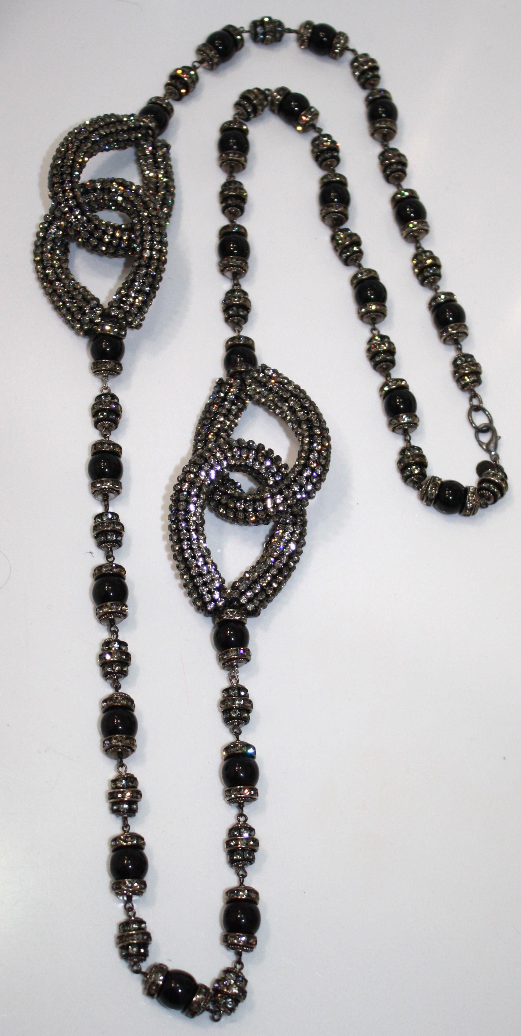 Artista Francoise Montague Sautoir in cristallo Swarovski in vendita
