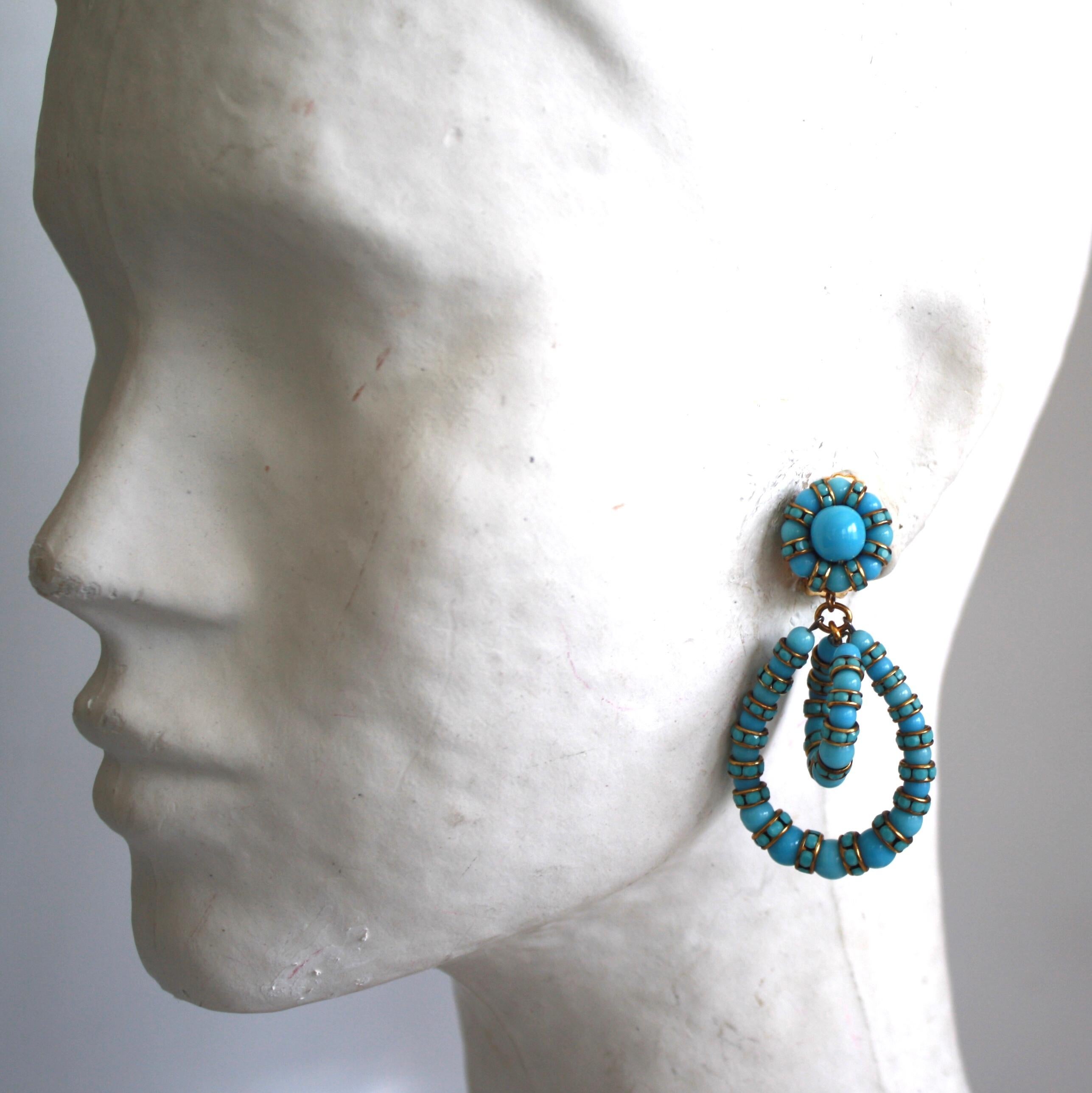 Francoise Montague Turquoise Lolita Clips In New Condition In Virginia Beach, VA