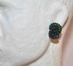 Francoise Montague, fermagli a spirale in cristallo Swarovski e rodio nero