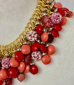 Francoise Montague Unique Multicolor Charm Necklace