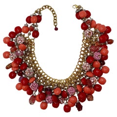 Francoise Montague Unique Multicolor Charm Necklace 