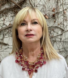 Françoise Montague Unique Vintage Glass Charm Necklace