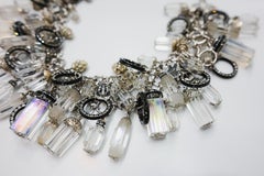 Francoise Montague, collana di charme in vetro vintage unica nel suo genere