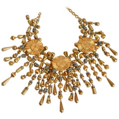 Francoise Montague Vintage Glasperlen Fransenkette